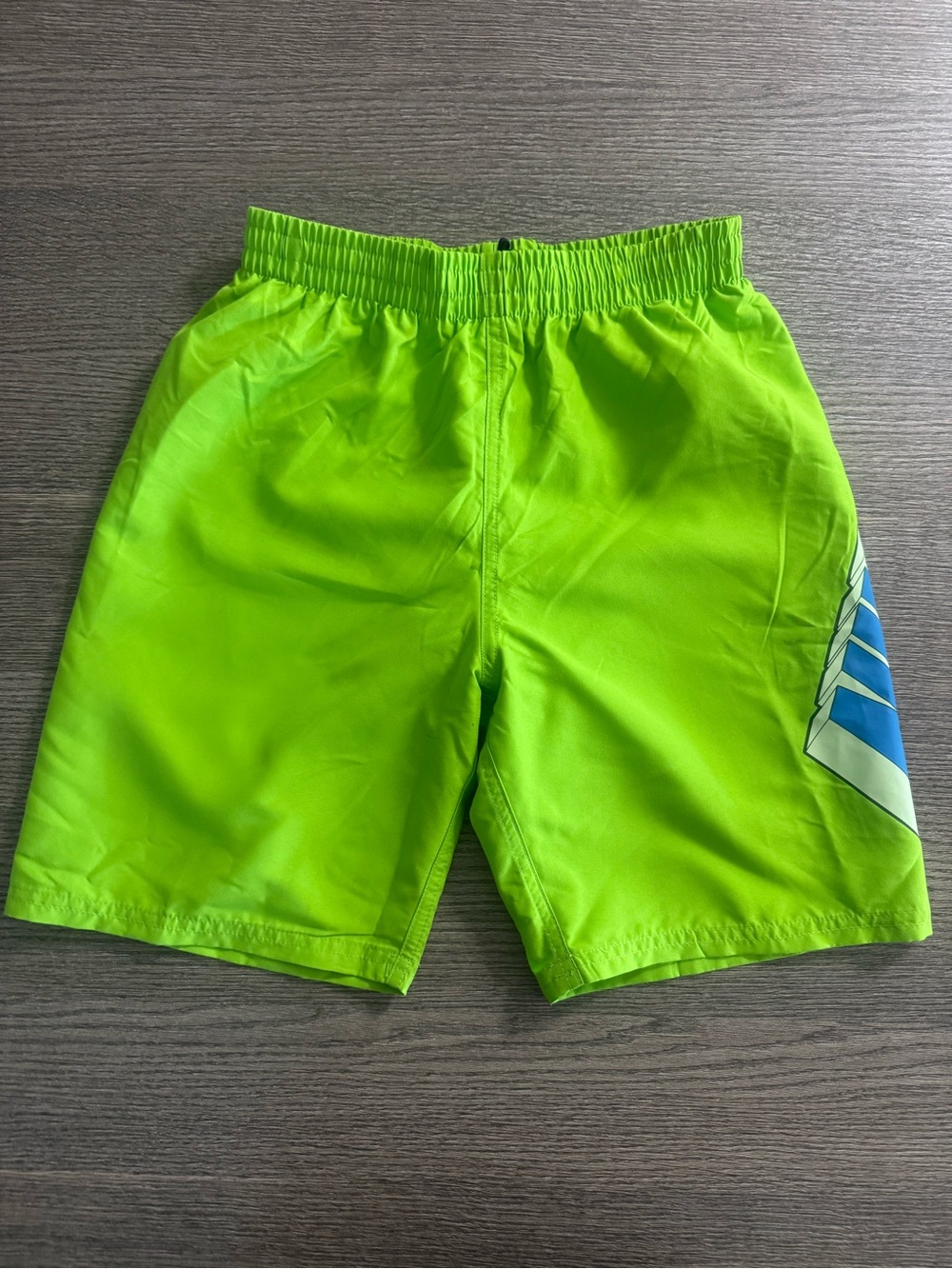 Nike Swim 3-D 7” Boys Volley Swim Shorts Trunks Size L Neon Green NWOT